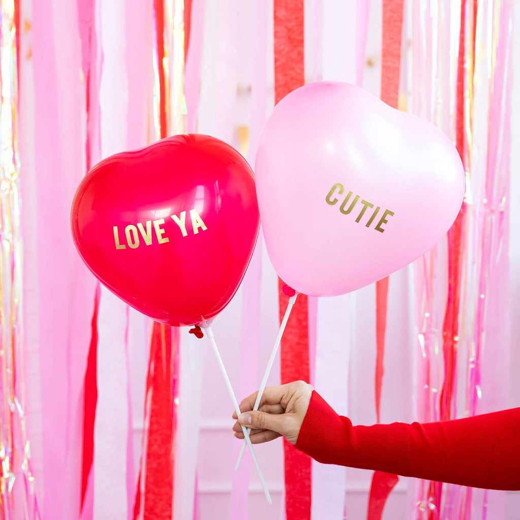 Brighten up your Valentine's Day with this Hearts Balloon Set! Customize your balloons with the included stickers for a sweet and boujee look. Don't forget to take lots of pics!