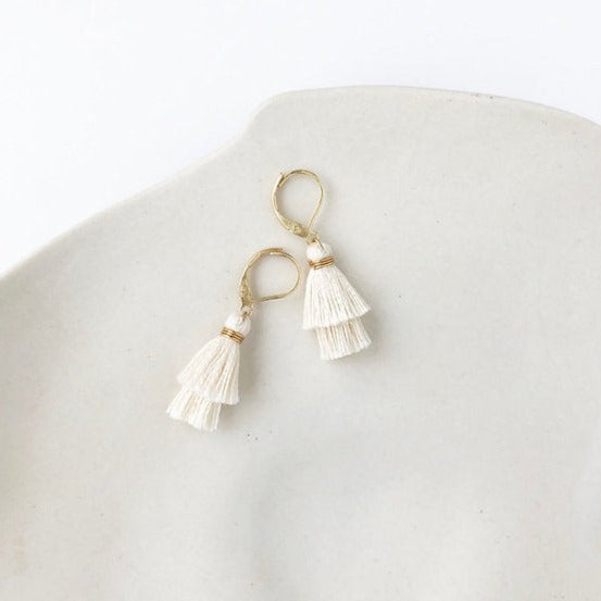 Champagne Tassel Earrings