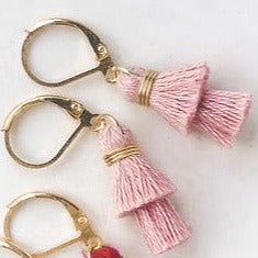 Blush Tassel Earrings