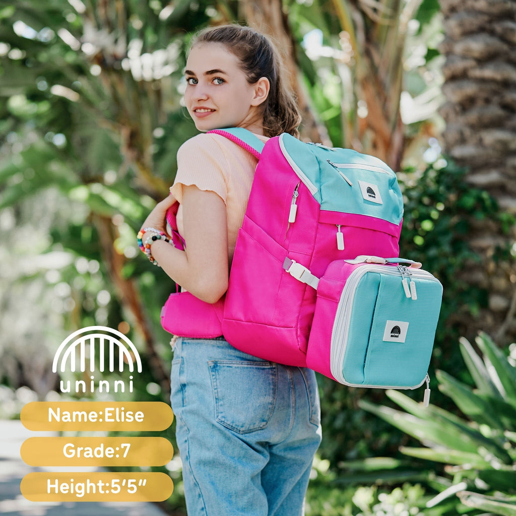 Take flight with the Ellis Lunch Bag in Pink Color Block! This unique lunch bag features a playful pink color block design, perfect for kids or anyone with a sense of adventure. Keep your lunch fresh and cool while showing off your fun personality. 