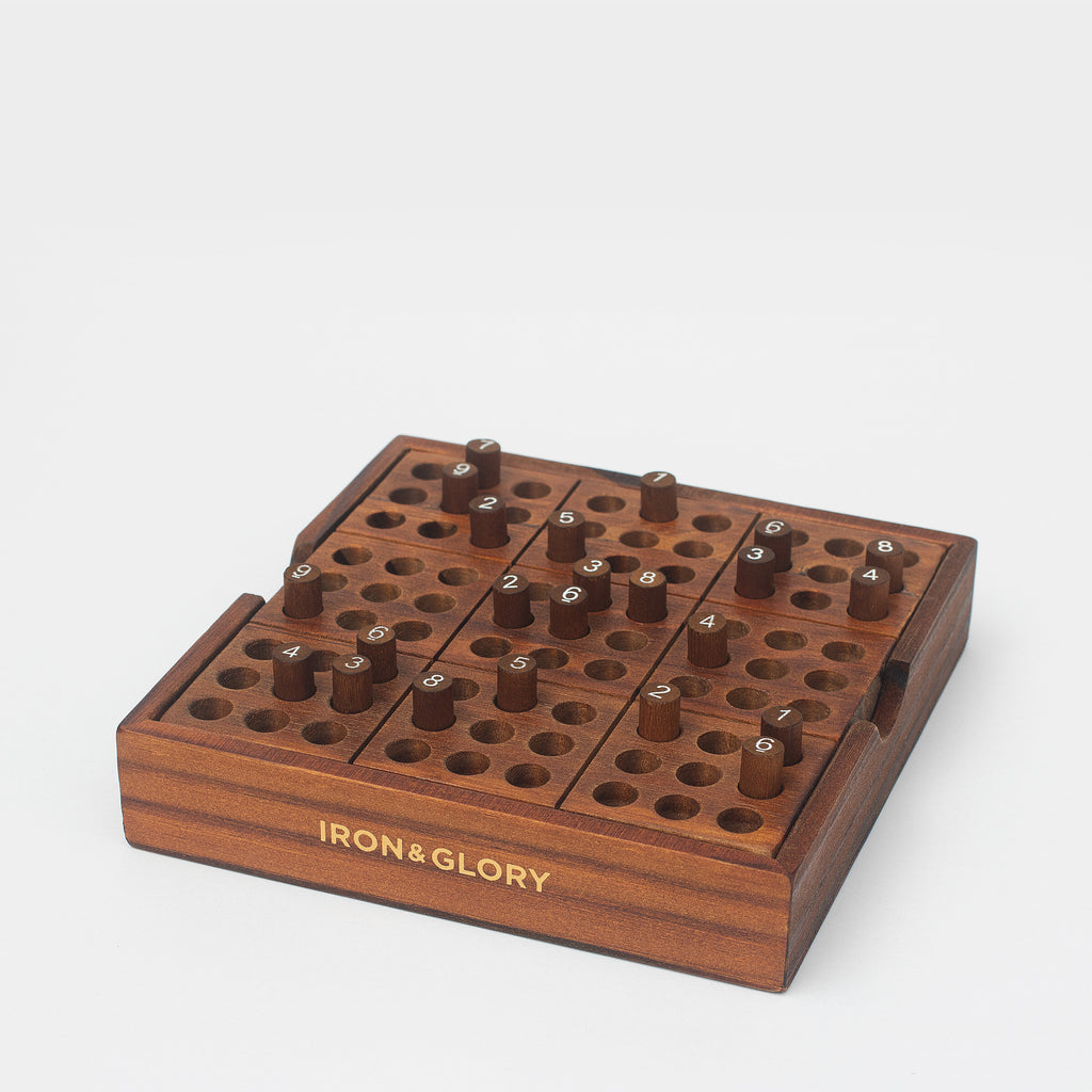 Iron &amp; Glory wooden soduku puzzle