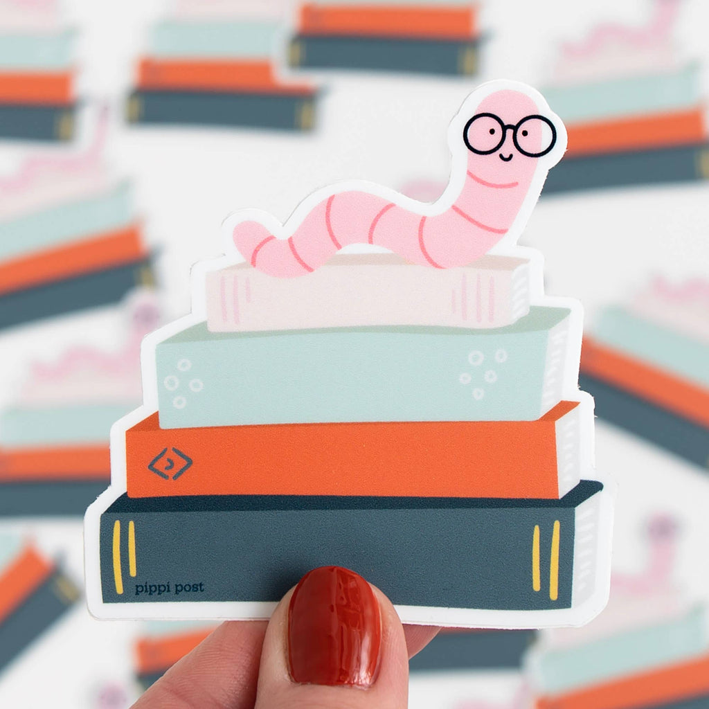 Get ready to stick this Bookworm Decal on your laptop, phone, or notebook and show off your love for reading! The matte finish adds a touch of sophistication to this quirky sticker. Perfect for all the bookworms out there!