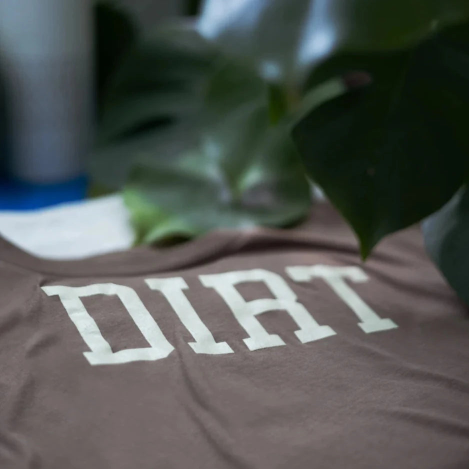 close up of brown dirt shirt