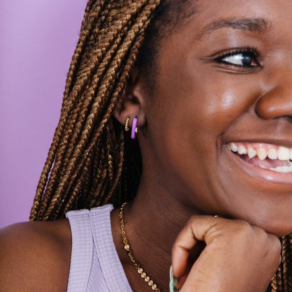 Time to live life in color! We're ready to embrace fun, laughter, and warmth with these bold colored earrings! These give the perfect pop that you need to your outfit and elevate that look to instant fun! 