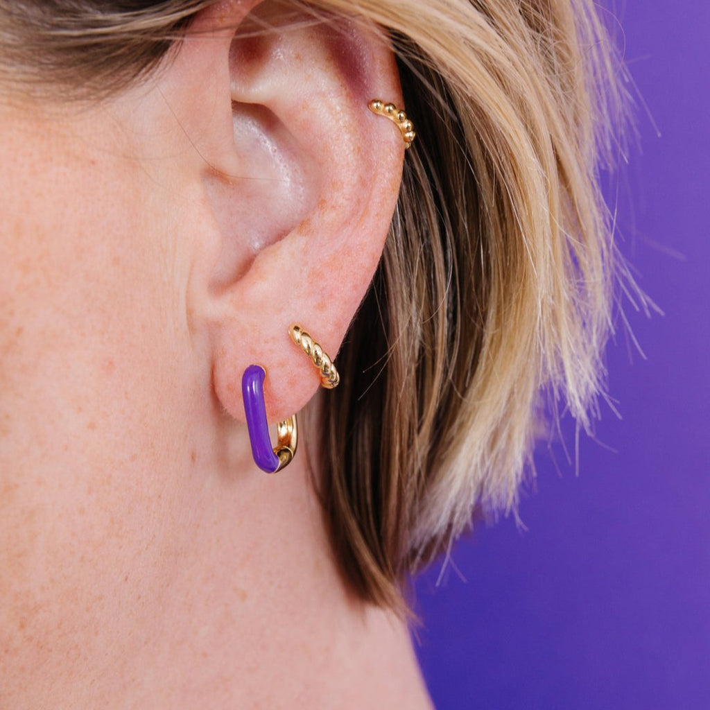 Time to live life in color! We're ready to embrace fun, laughter, and warmth with these bold colored earrings! These give the perfect pop that you need to your outfit and elevate that look to instant fun! 