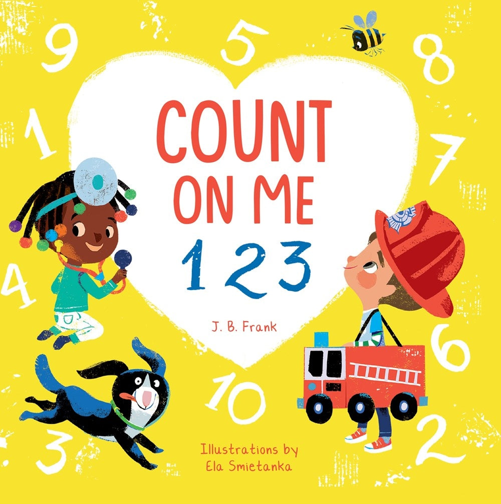 From friends to pets to doctors and your parents, children learn who they can count on in this fun board book!

Though many things in the world are uncertain, there are some people we can always count on—so let’s count them! In this colorful board book filled with adorable, diverse characters, children count the everyday heroes around them from 10 crossing guards and 9 firefighters down to 2 parents, and of course, 1 you!