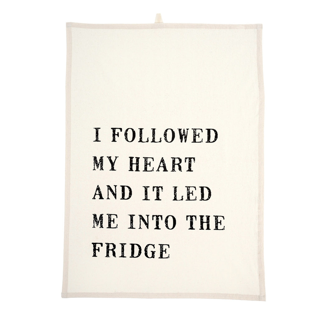 Our highly absorbent floursack tea towels feature new, smile-worthy quotes that help take the chore out of drying dishes.

Details:

Dimension: 28 x 20 in
Material: Cotton