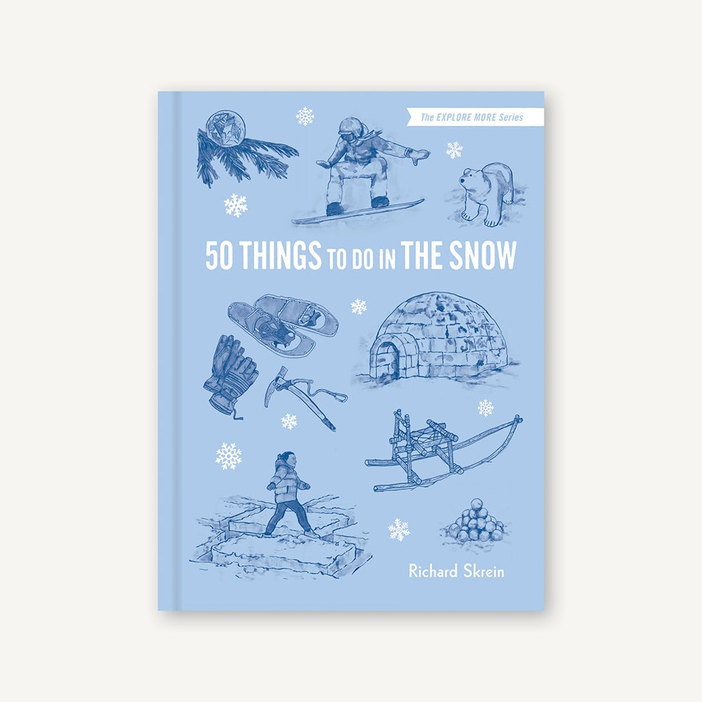 For grownups and kids alike, 50 Things to Do in the Snow is the perfect illustrated guide to enjoying all that winter has to offer. Organized in sections on Snow Play, Snow Craft, Winter Wisdom, Winter Survival, and Snow Fires, this activity book will give you much inspiration!