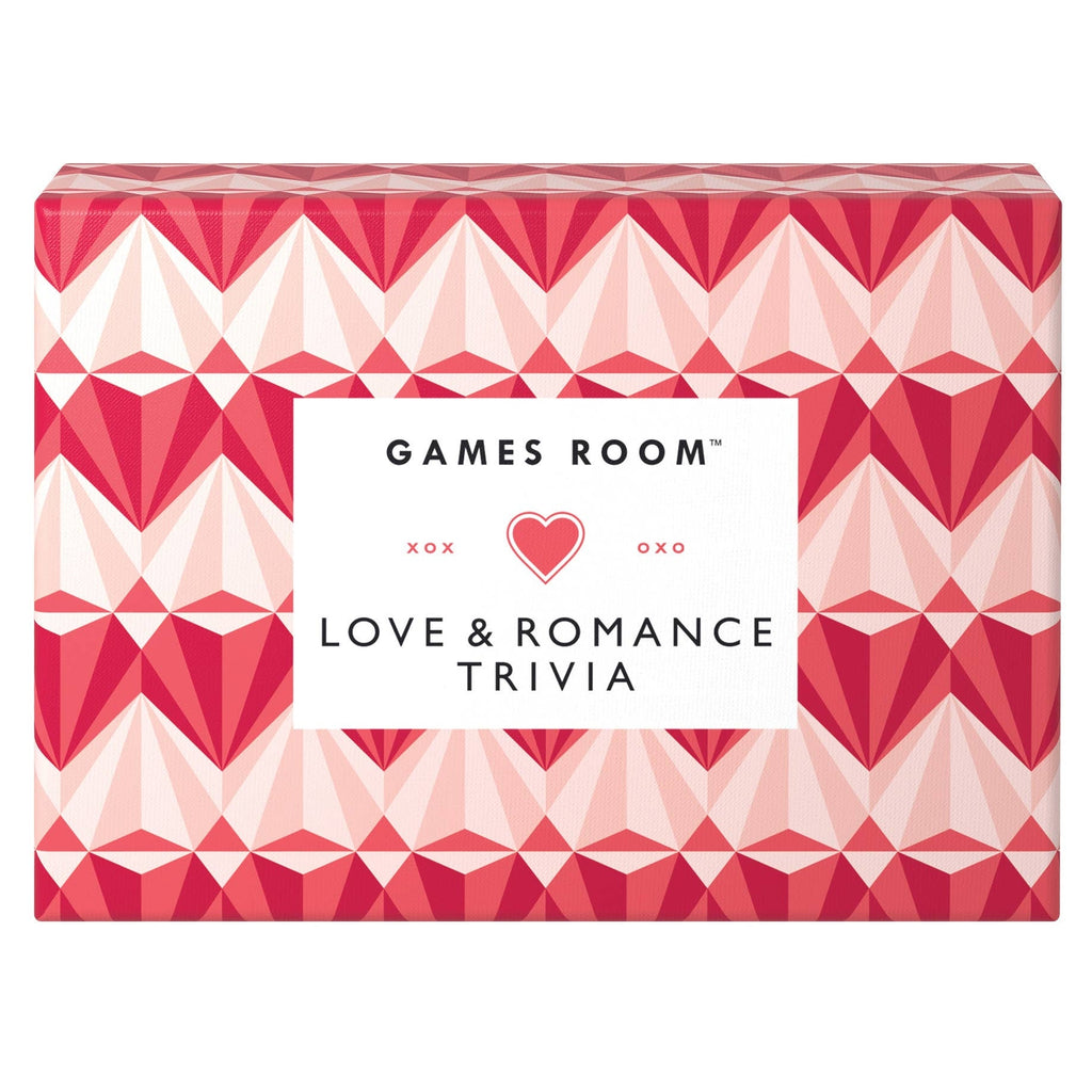 All you need is love with these romantic trivia questions, perfect for at-home or on-the-go!

Packaged in an eye-catching box featuring a beautiful geometric pattern, these 140 questions are all about love and romance. Ranging from pop culture and historical trivia, to romantic holidays, lore, and other factoids, spread the love with friends, family, and significant others!