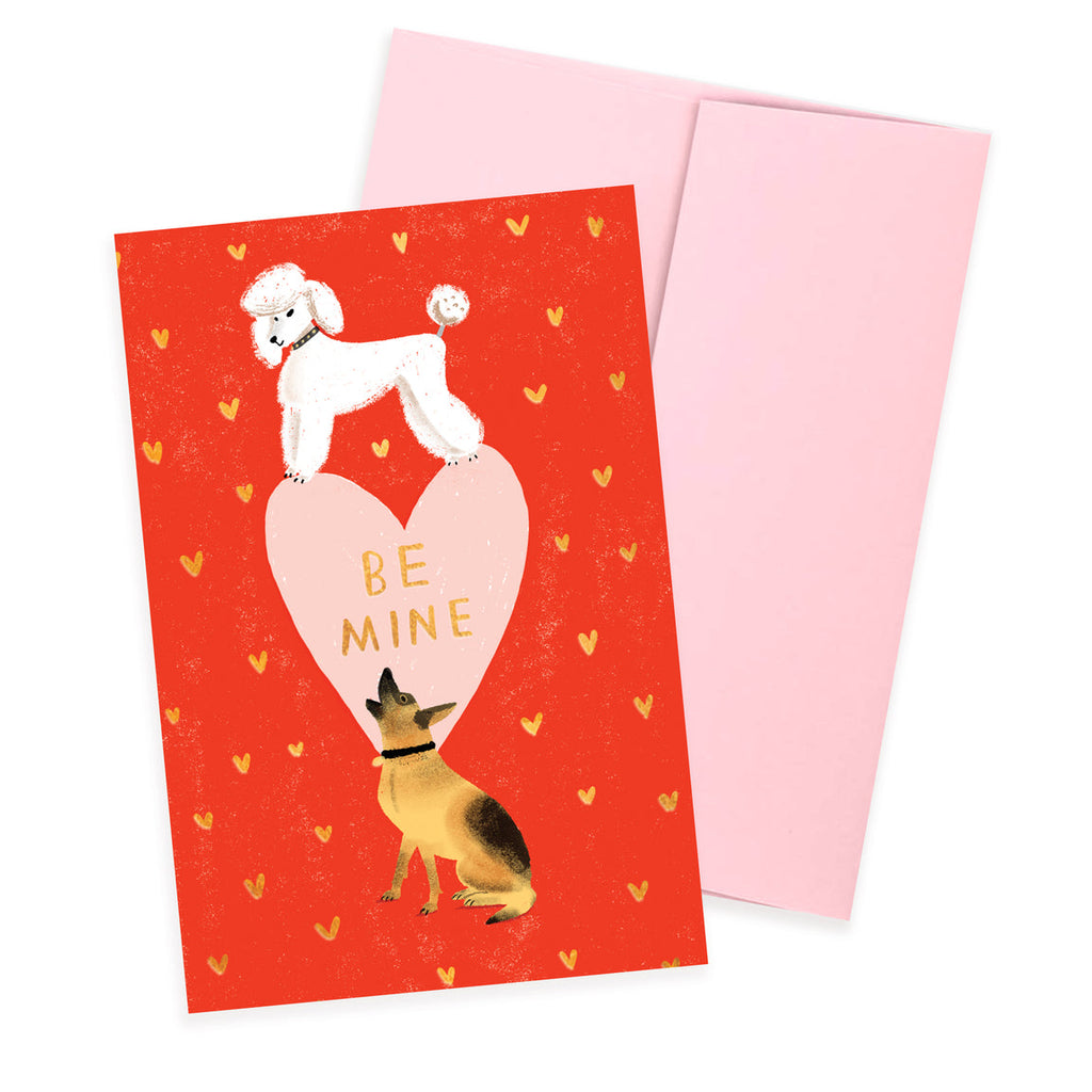 "Share some puppy love with this adorable greeting card! Perfect for any occasion, this card features a cute puppy design that will bring a smile to anyone's face. Show your love in a fun and playful way with Puppy Love - Valentine Card."