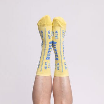 These cotton crew socks are made from the softest cotton with long combed fibers for a luxurious hand feel. The heel, toe and cuff are reinforced for durability. Most importantly, we make them following the highest ethical, labor, and environmental standards. Butter Crew Socks