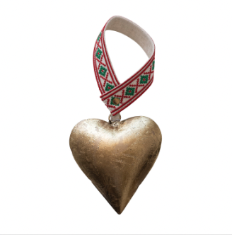 Handmade Heart Hanging Bells string hand painted Boho Theme Love Gift –  Mangogiftsstore