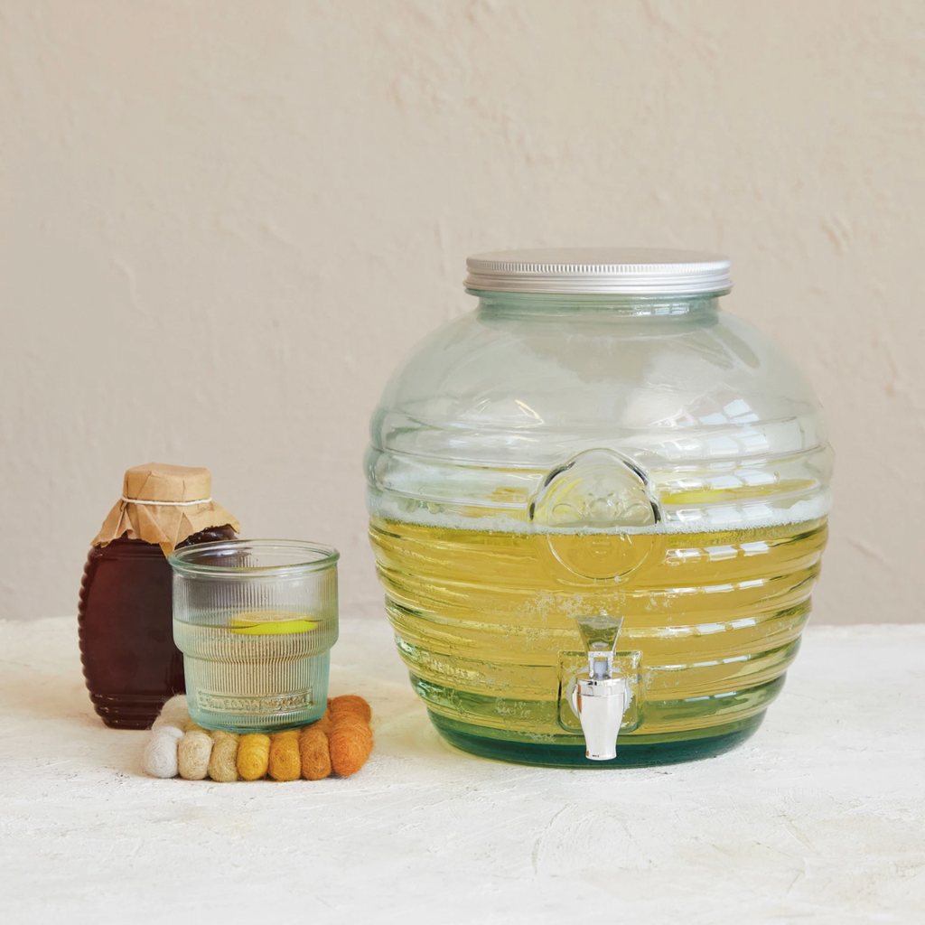 Sipping in style and sustainability with our Fluted Recycled Stackable Drinking Glass! Made from repurposed materials, this quirky glass features a unique embossed design and is stackable for easy storage. Cheers to saving the planet and having fun doing it! 3-1/2" Round x 3-1/2"H. 10 oz