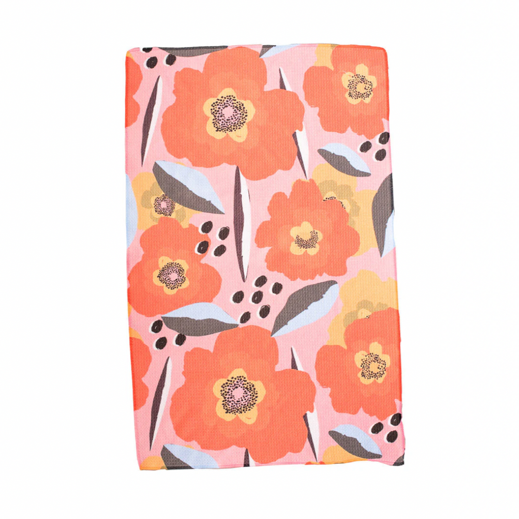 Add a little crae. to your everyday lifestyle. Let’s make the mundane things exciting!   A high-absorbent waffle weave microfiber towel. Orange flowers