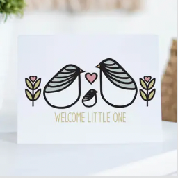 Greet the newest addition to the family with this adorable Welcome Little One greeting card. Perfect for showers, birthdays, or just because. Show them how excited you are (and how witty you can be) with this sweet and playful card. Welcome to the world, little one!