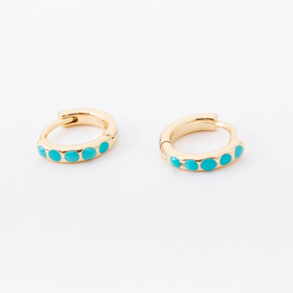 Turquoise&nbsp;goes with everything you own- its versatility is in a league all on its own!&nbsp; Paired with our reliable 14k gold filled metal, these earrings can be worn day in and day out without tarnishing, turning, or irritating your skin.&nbsp; You're going to need a pair of these for you... and every woman you know!