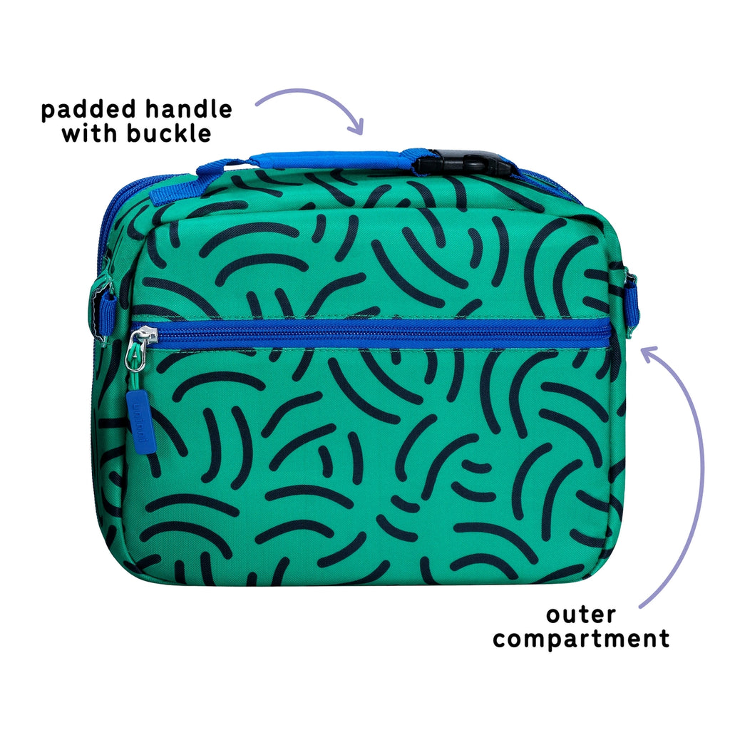 Take flight with the Ellis Lunch Bag in Brush Strokes! This unique lunch bag features a playful brush strokes design, perfect for kids or anyone with a sense of adventure. Keep your lunch fresh and cool while showing off your fun personality.