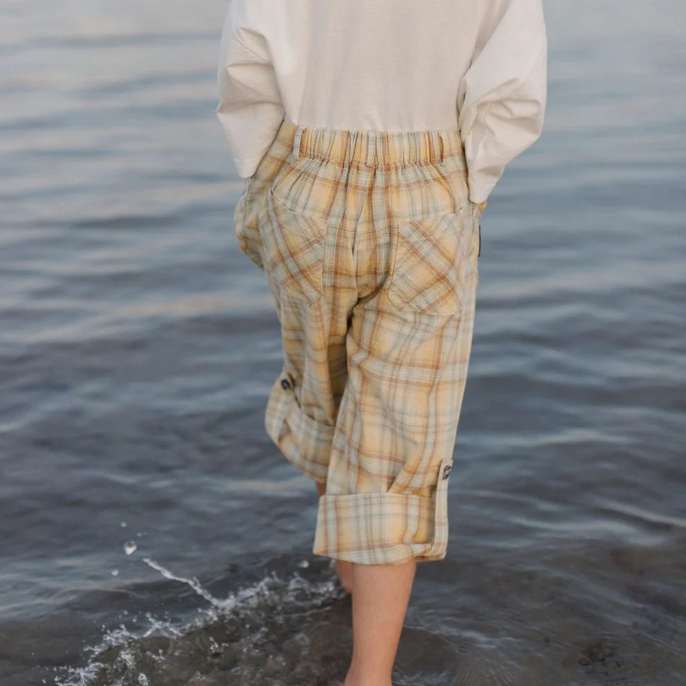 The Hampton Pant. Breathable and relaxed with a touch of heritage cool for picnics or the playground. Designed for kids ages 4 -12