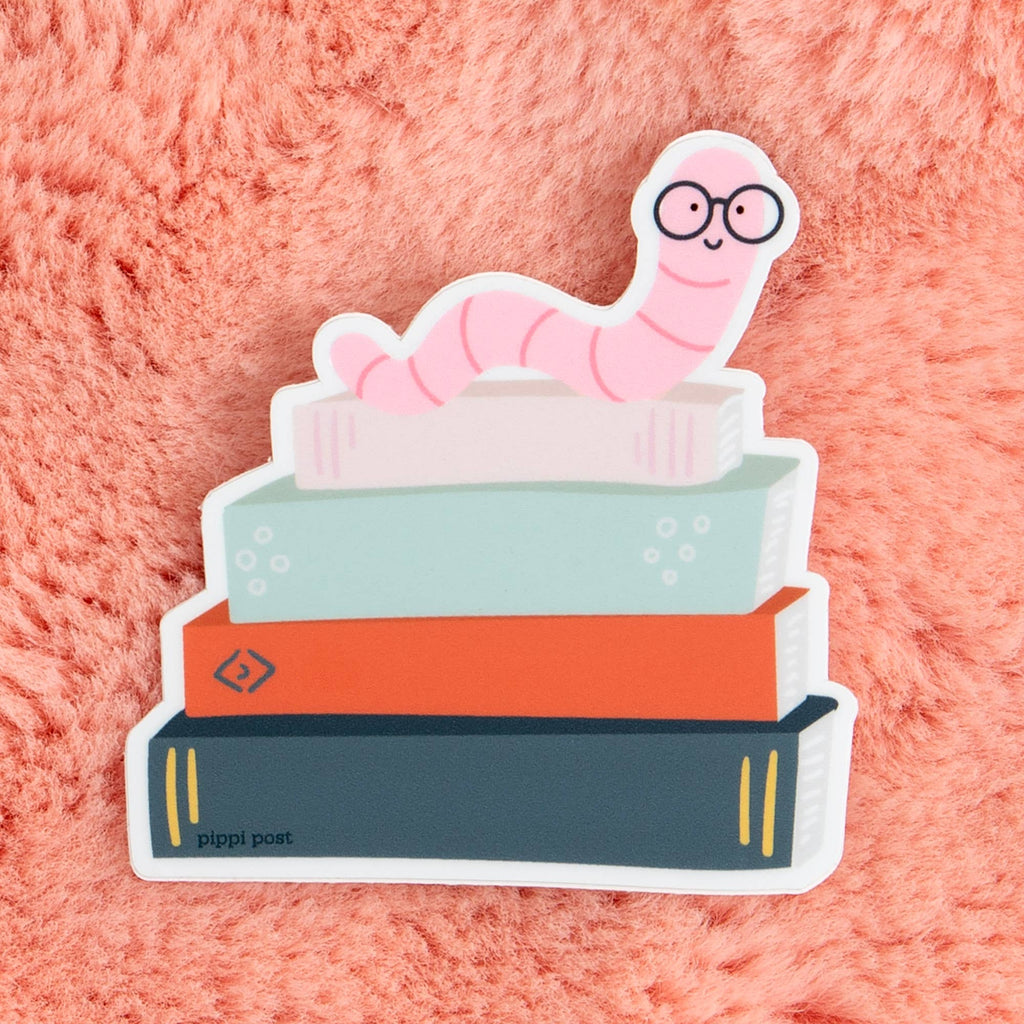 Get ready to stick this Bookworm Decal on your laptop, phone, or notebook and show off your love for reading! The matte finish adds a touch of sophistication to this quirky sticker. Perfect for all the bookworms out there!