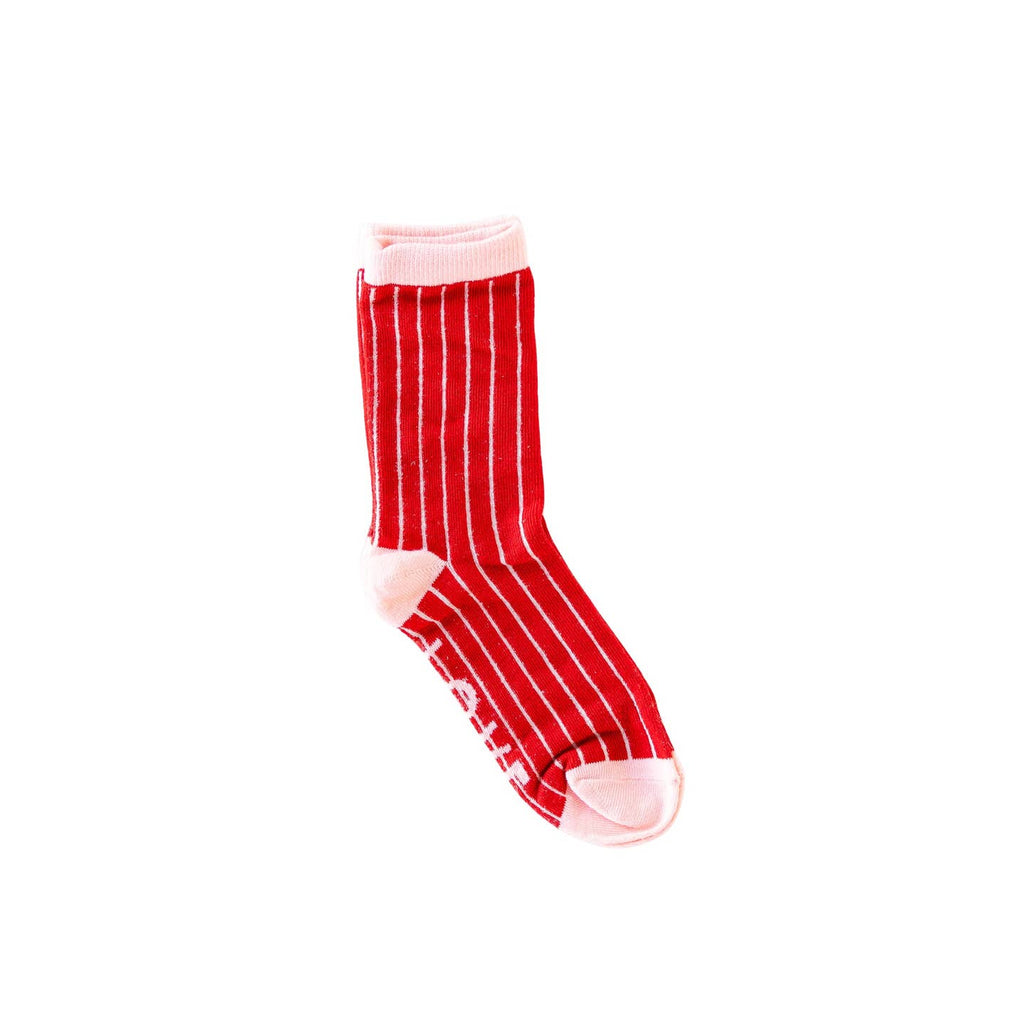 Show your love with a pair of funky Love You striped socks! Show off your fun side with this unique accessory and be sure to get plenty of compliments!