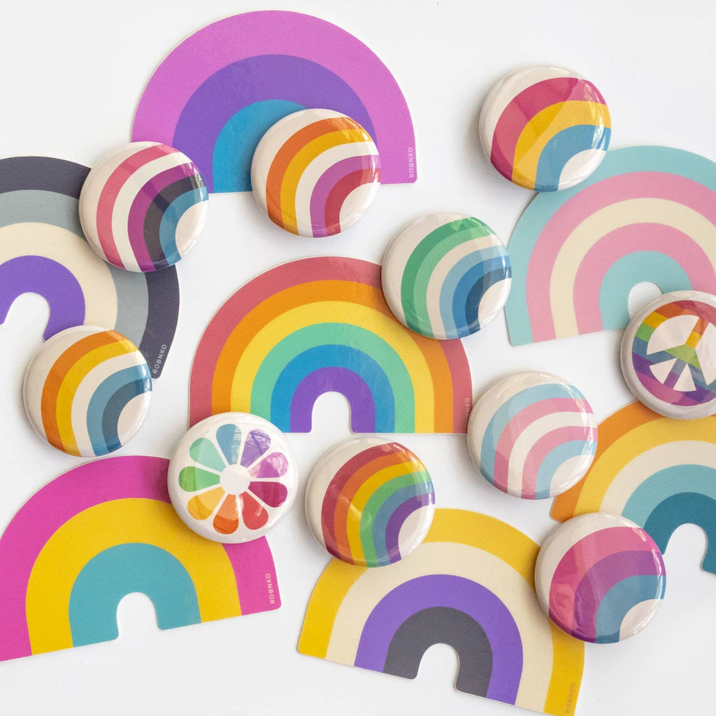 Get ready to show off your pride with these Retro Style Non-Binary Bisexual Rainbow Stickers! Made with durable vinyl, these stickers are perfect for decorating laptops, water bottles, and more. Show your support for the bisexual community with this fun and colorful accessory.