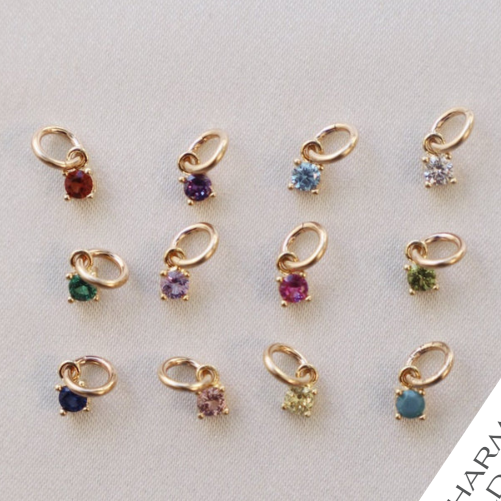 MiniRound Birthstone Charms