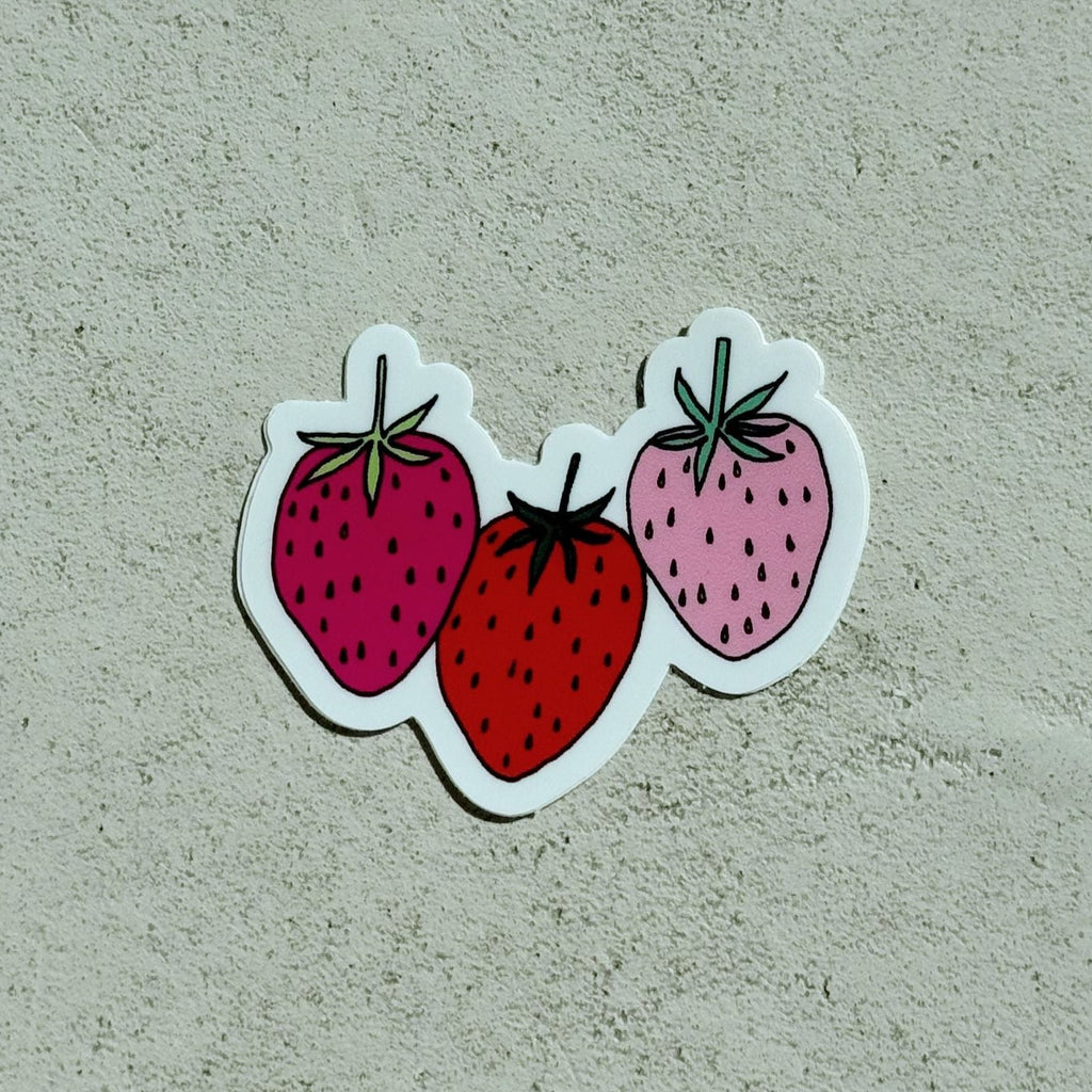 Strawberry sticker