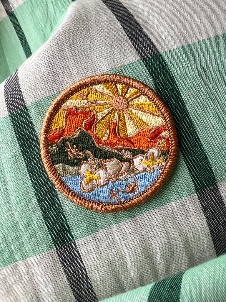 Embroidered utah themed patch