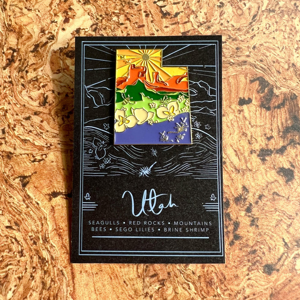 Enamel Utah pin 