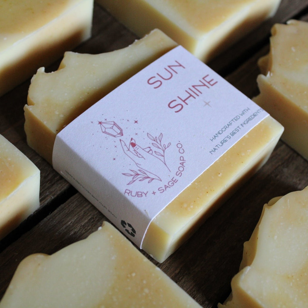 Sun shine handcrafted soap