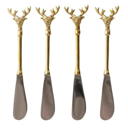 Upgrade your serving game with these sleek Stainless Steel and Brass Canape Knives. Impress your guests with the stylish design while easily cutting through a variety of appetizers. Perfect for any occasion, these knives are a must-have for any host or hostess. Say goodbye to boring serving utensils and hello to a chic touch to your table setting!