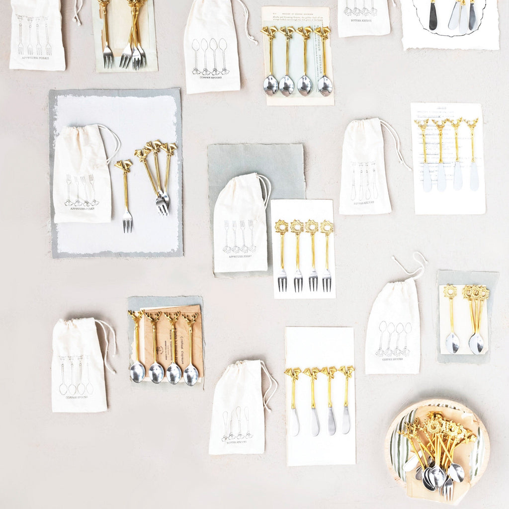 Add a touch of elegance to your dining experience with these Stainless Steel and Brass Forks! Constructed with high-quality materials, these forks are not only durable but also stylish. Elevate your table setting with the perfect combination of functionality and sophistication. Bon appétit!